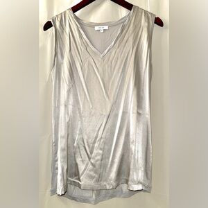 NWOT Reiss Silver Sleeveless Top